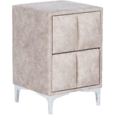 Carmen Нощно шкафче за спалня moonlight - бежов 03