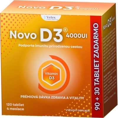 Velex NOVO D3 4000 UI 90+30 kapsúl