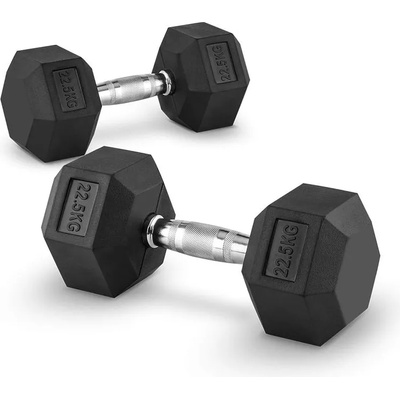 Capital Sports Hexbell 22, 5 Dumbbell, чифт гири за една ръка, 22, 5 кг (PL-8383-8383) (PL-8383-8383)