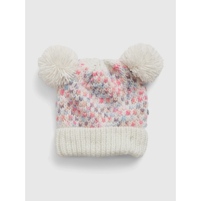 GAP Baby čiapka s brmbolcami Ružová