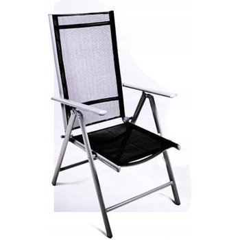 Zahradní sada 2 skládací židle GARTHEN - černá D06143