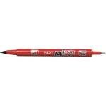 Pilot Алкохолен маркер, 0, 8/2 мм, с два края, PILOT "Twin", червен SCA-TM-R-BG (SCA-TM-R-BG)