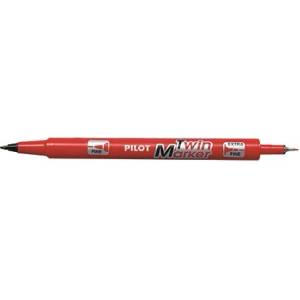 Pilot Алкохолен маркер, 0, 8/2 мм, с два края, PILOT "Twin", червен SCA-TM-R-BG (SCA-TM-R-BG)