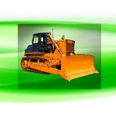 buldozer DTF nažehlovačka 19x11cm