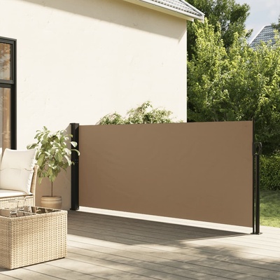vidaXL Zatahovací boční markýza taupe 117 x 300 cm