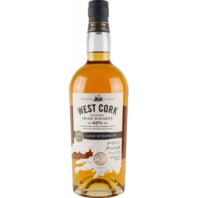 West Cork Cask Strength 62% 0,7 l (čistá fľaša)