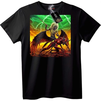 NOONEBRAND Тениска Крилат Воин срещу Демон - 7XL, Black