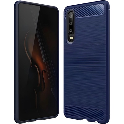 Huawei Carbon Shield TPU калъф за Huawei P30 - Тъмносин KP19412