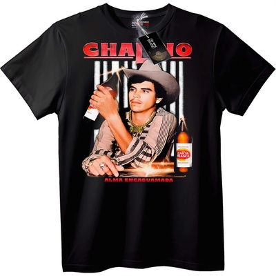 NOONEBRAND Тениска Chalino Душа в Caguama - 2XL, White