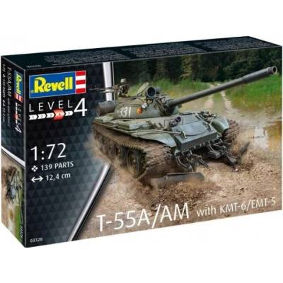 Revell T-55A-AM with KMT-6-EMT-5 1:72