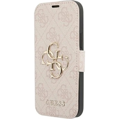 GUESS GUBKP13X4GMGPI iPhone 13 Pro Max 6.7" pink/pink book 4G Big Metal Logo (3666339032678)