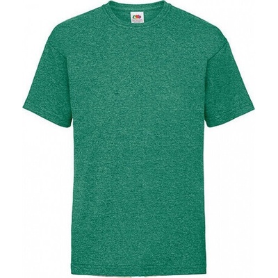 Fruit Of The Loom tričko Valueweight T zelená melír