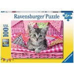 Ravensburger Пъзел Ravensburger от 100 XXL части - Сладко котенце (12985) - baby