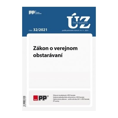 UZZ 32/2021 Zákon o verejnom obstarávaní
