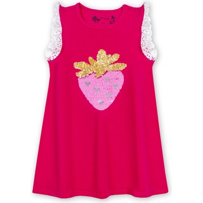 Wolf dívčí tílko s flitry S2923 růžová sytě – Zbozi.Blesk.cz