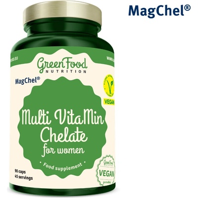 GreenFood Nutrition Multi VitaMin Chelát pro ženy 90 kapslí