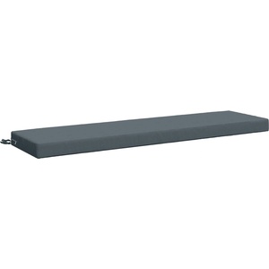 vidaXL Възглавница за пейка SOEST 100% полиестер Синьо 140 x 40 x 8 см (949786)