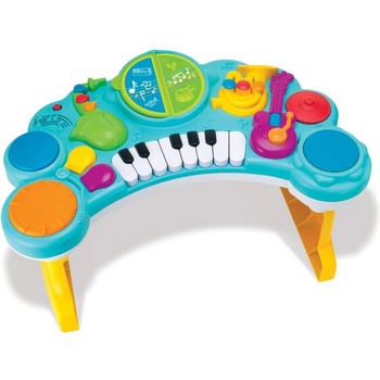 Infantino Интерактивна играчка 10 в 1 Infantino - B Kids, Музикален център, Син (IN003398)