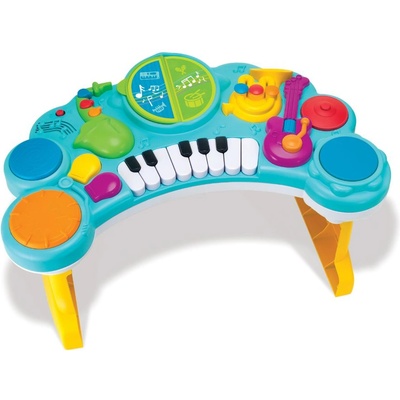 Infantino Интерактивна играчка 10 в 1 Infantino - B Kids, Музикален център, Син (IN003398)