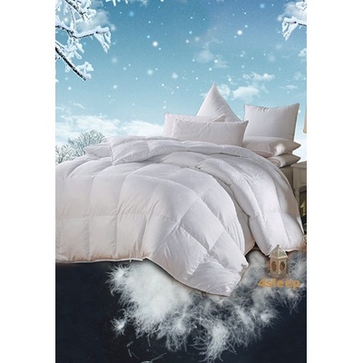 4sleep prikrývka natural fluff perie white sheet 135x200