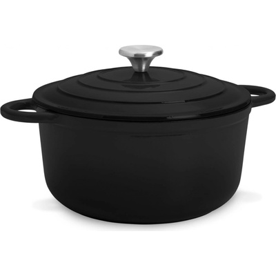 Klarstein Podolica, pekáč, 5,5 l, kastról, liatinový, smaltovaný, oválny, rukoväte BBQ-365D-B