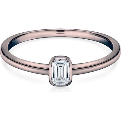 SAVICKI Годежен пръстен Pure: черно злато, диамант с шлифовка