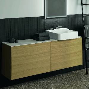 Ideal Standard Керамичен плот за мивка Ideal Standard Atelier Conca, бяло мраморно покритие 160 см (T4348DH)