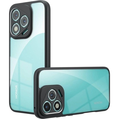 GKK Противоударен Хибриден Калъф за Honor 400 Lite, Shockproof Clear Case, Черен (5966011616921)