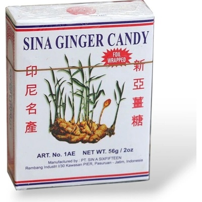SINA GINGER CANDY Zázvorové cukríky 56 g