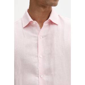 Calvin Klein Риза мъжка с лен (LV019EU121) - answear - 123,20 лв