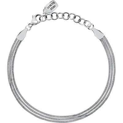 La Petite Story Trojitý ocelový náramek pro ženy Friendship LPS05ARR125