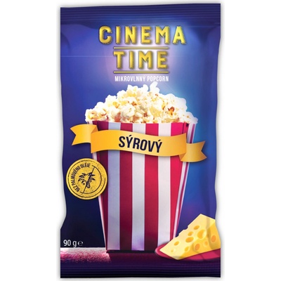 Cinema Time Mikrovlnný popcorn sýrový 90 g – Zbozi.Blesk.cz