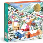 Galison - Puzzle Swiss Alpine Village metalické - 500 piese