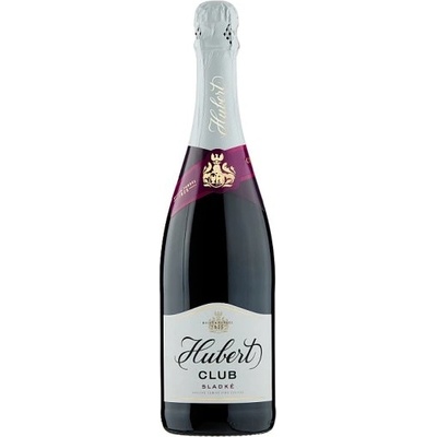 Hubert Club Akostné šumivé víno červené sladké 0,75 l