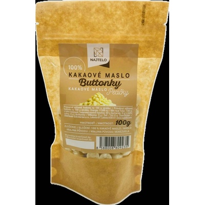 Najtelo kakaové maslo buttonky pecičky 100 g