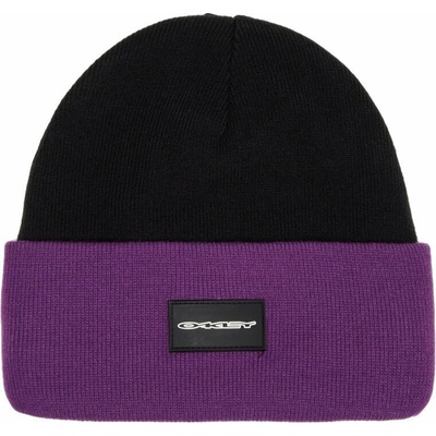 Oakley Tc Stretch Logo beanie blackout Ultra purple