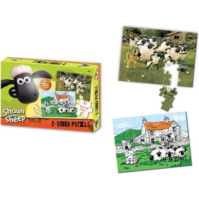 Popron.cz Shaun the Sheep Obojstranné s pastelkami 50 dielov