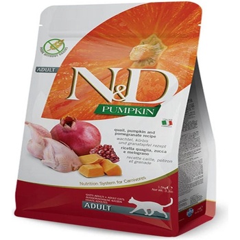 N& D Pumpkin Adult Cat Quail& Pomegranate гранули за котки - 0.3кг