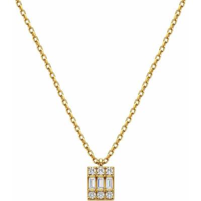 Zlaton Řetízek žluté zlato anker s diamanty N22062603462