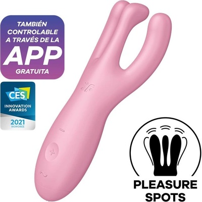 Satisfyer Клитор и G точка стимулатор с APP розов Satisfyer Threesome 4