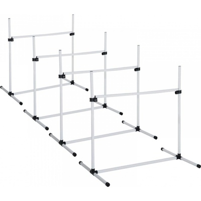 Goleto Agility překážky pro psy 95 x 65 x 95 cm| bílá