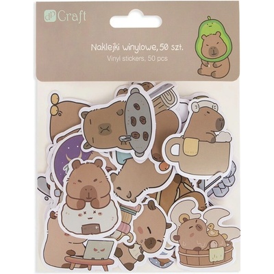 DP Craft Vinylové samolepky Kapybara 50ks – Zboží Dáma