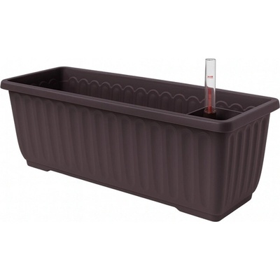 Plastia Samozavlažovací truhlík Siesta LUX čokoláda 60 cm