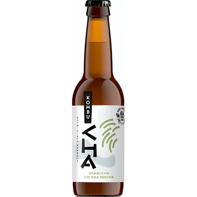 AleBrowar Kombucha Zelená Sencha Čajový Nápoj 330ml