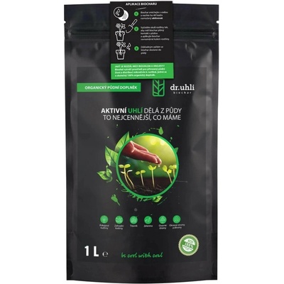 Biochar aktívne uhlie k rastlinám Devrakon predaj hnojív 1 l