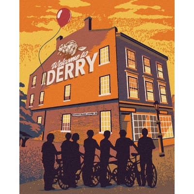 Zuty Vítejte v derry to 40 x 50 cm vypnuté plátno na rám 8596530234050
