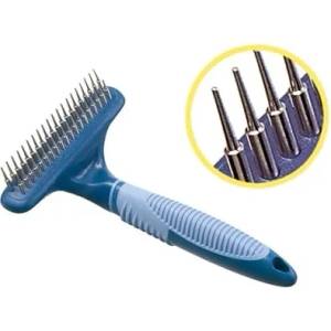 Camon Rotating teeth rake - eдноредов метален гребен тип гребло - ситни 37 зъбци за кучета