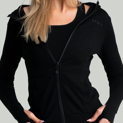 Strix dámska mikina so zipsom Merino I Black