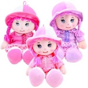 Jokomisiada Zuzia doll in a rag doll hat 28cm ZA2654