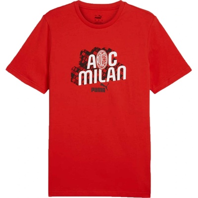 Puma AC Milan Culture Tee červené biele